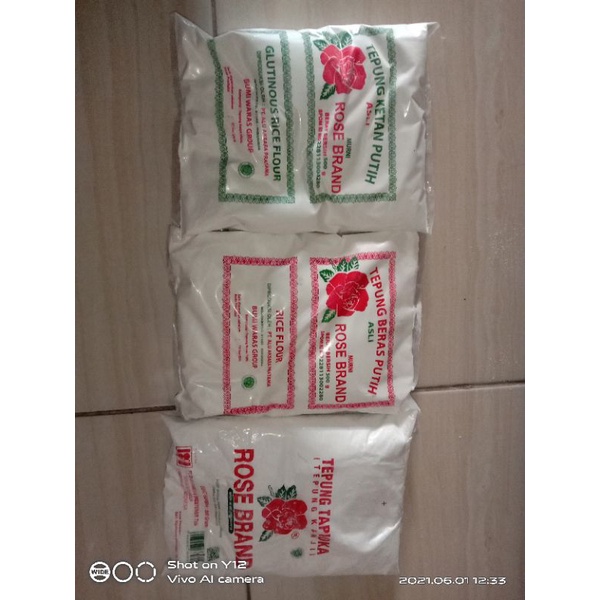 TEPUNG BERAS ROSE BRAND 500 gram / Tepung Tapioka / Tepung Ketan Putih