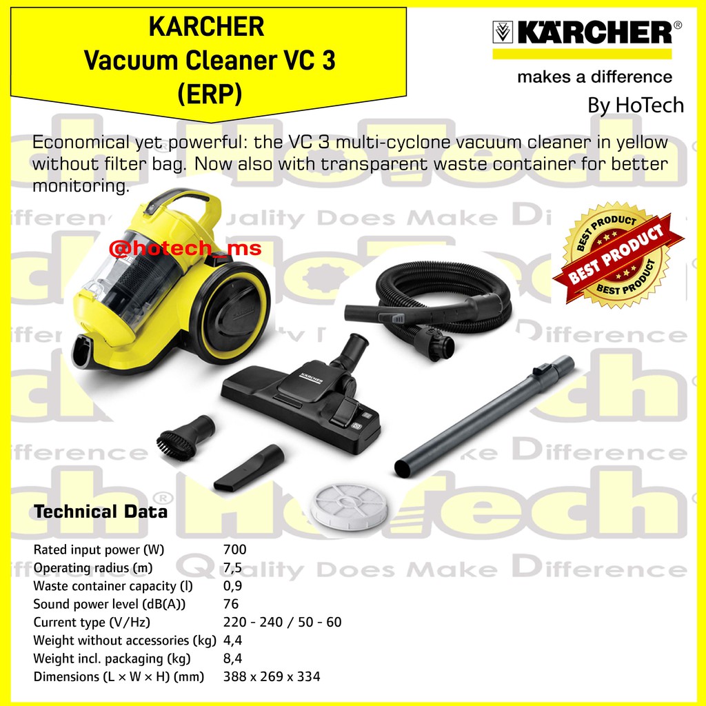 Karcher VC 3 Robot Vacuum Cleaner - Penyedot Debu Otomatis
