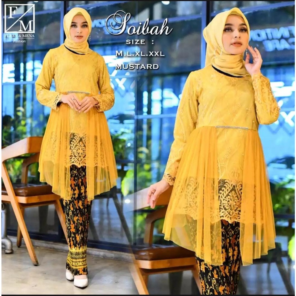 BEB SHOPP~ Kebaya Soibah/kebaya wisuda/baju kondangan/Kebaya Modern 2021 Kondangan/Kebaya Soibah/Ata