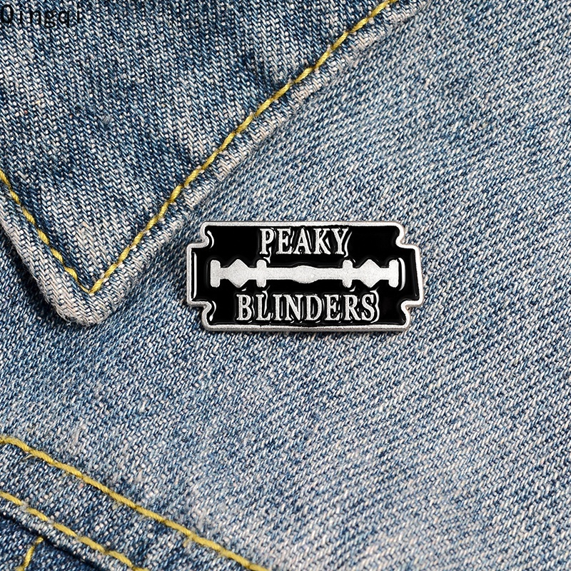 Bros Pin Enamel Desain Quotes Gangster Movie TV Untuk Hadiah Teman