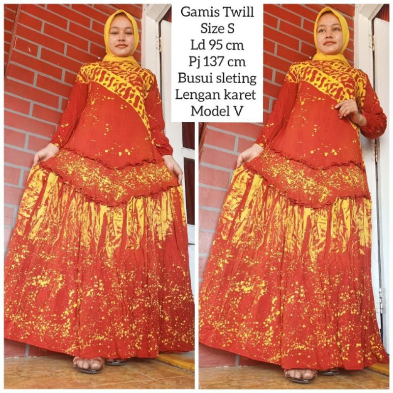GAMIS TWILL ORI JERUK MAS NO KW SIZE S