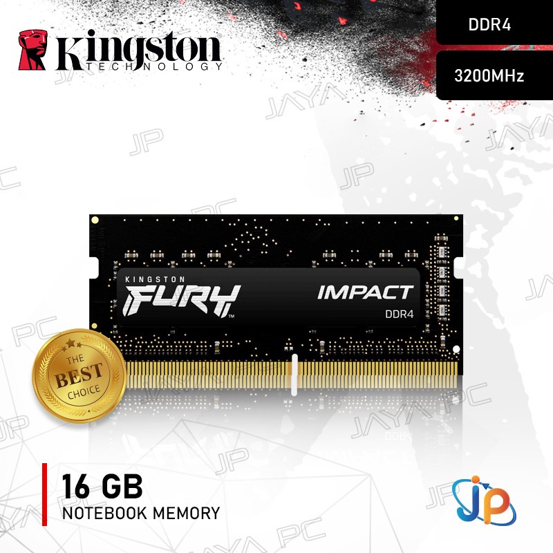 Memory Kingston Fury Impact Sodimm DDR4 PC25600 3200Mhz 16GB Ram
