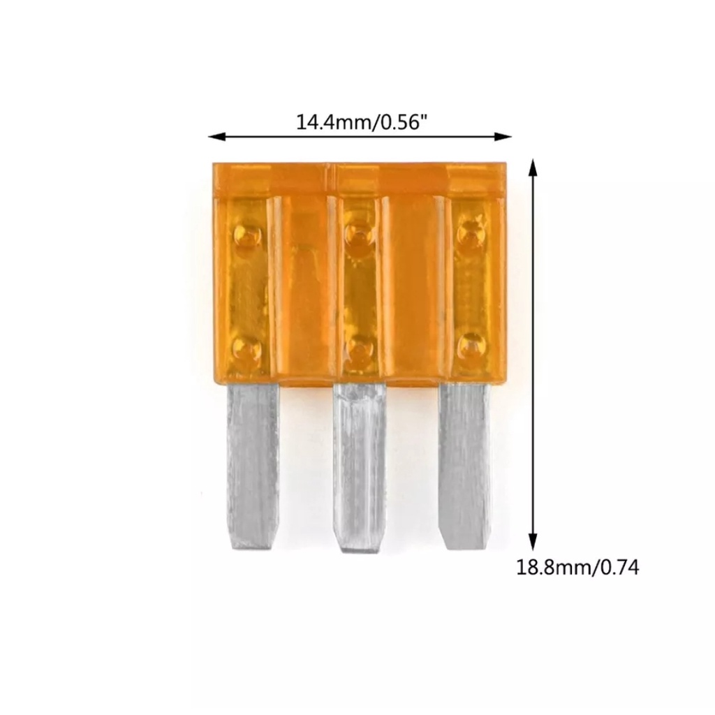 Sekering Fuse Tancap MICRO 3 Mobil Otomotif Bermacam Ukuran Ampere