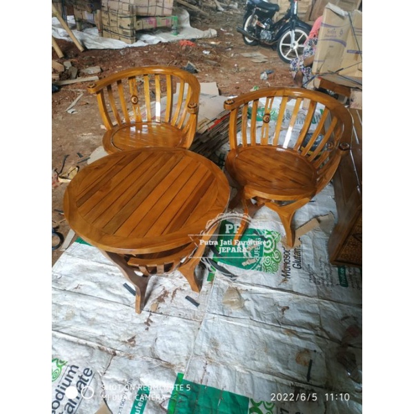 Kursi Mangkok Teras Meja Santai Kursi Santai Kayu Jati Jepara