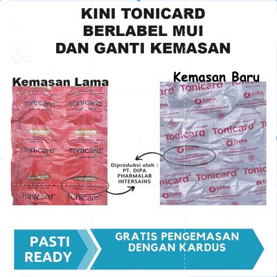 Tonicard Per Box / Vitamin Jantung Escolab Dijamin ORI