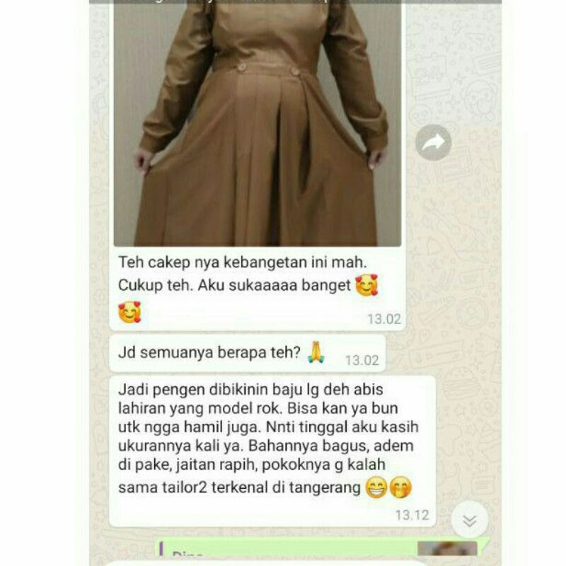 seragam hamil pemda pns guru asn.baju dinas pemda bumil.seragam hamil khaki.gamis hamil bidan