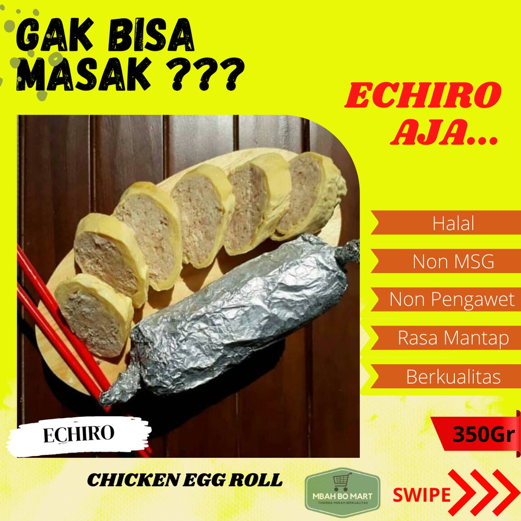 

frozen food surabaya home made egg chicken roll chiken bento echiro murah 350gr e01