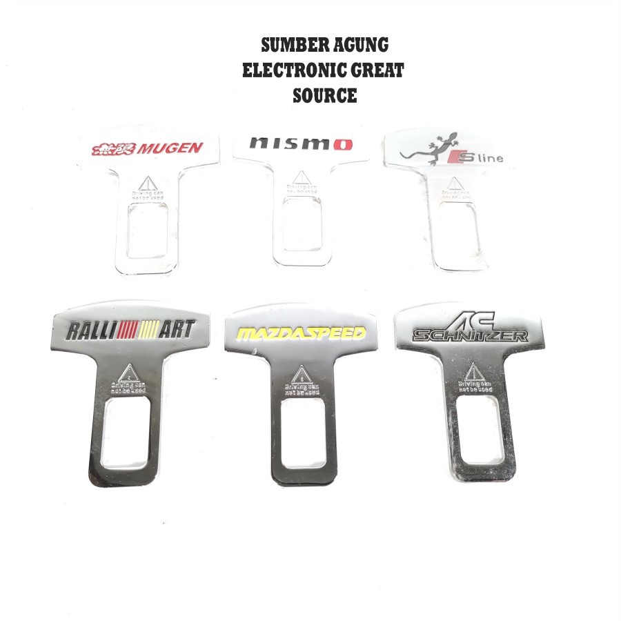 Seat Belt Extension Alarm Stopper Mobil Stainless