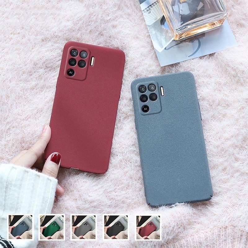 Oppo Reno 5F Casing Softcase Sandtone Silicone Superthin Anti Slip