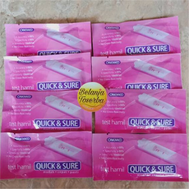 Quick &amp; Sure Tes HCG Kehamilan / Quick n Sure Akurat Tespek Hamil