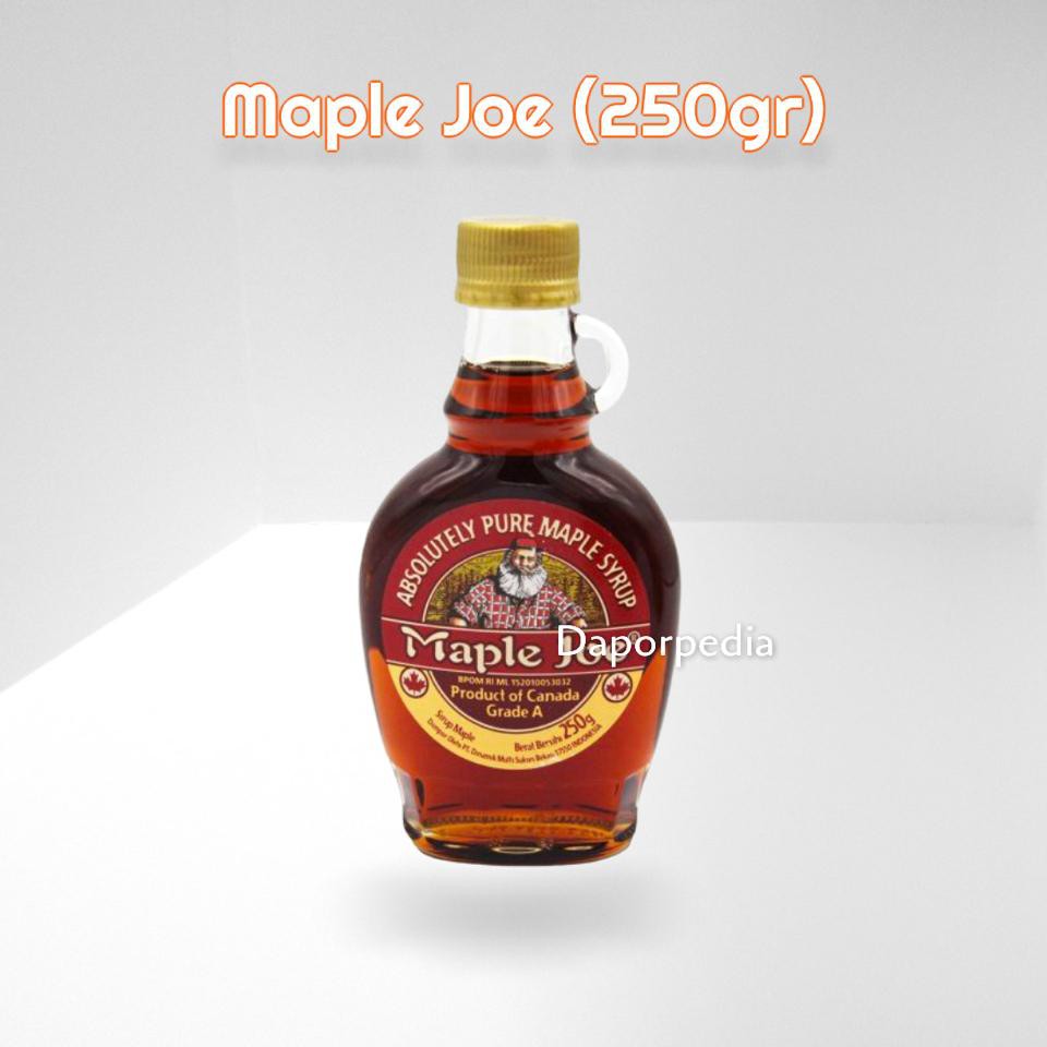 

Maple Joe Syrup Pure Natural Maple Sirup 250gr 250gram Grade A Premium otentik murni maple