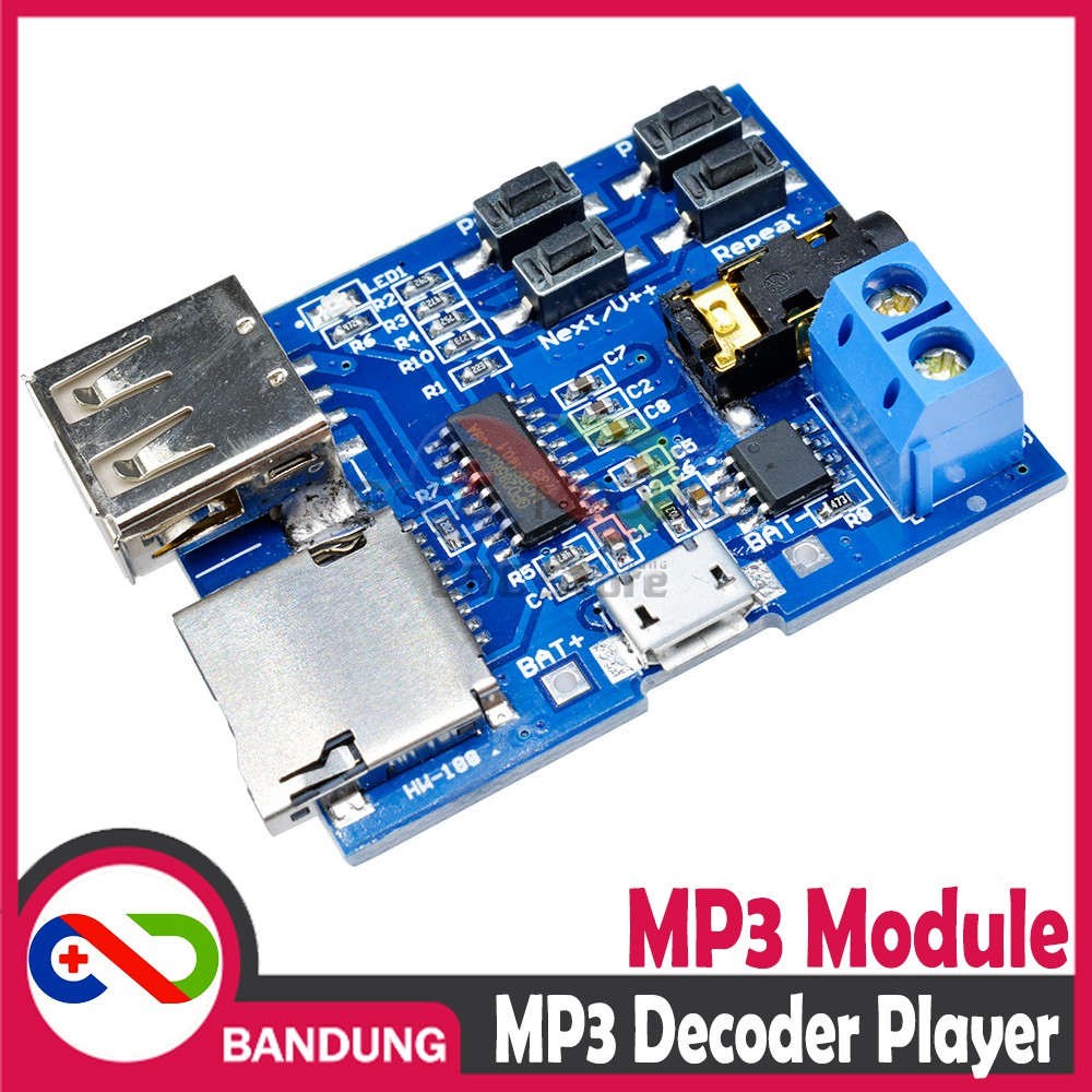 MP3 PLAYER DECODER MODULE BOARD AUDIO FLASHDISK SD CARD