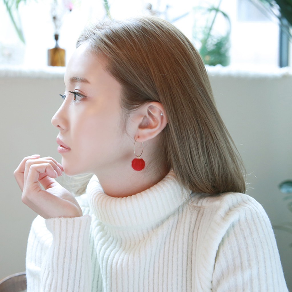 ANTING HOOPS WANITA KEKINIAN ALA KOREA MODEL SIMPLE DAN ELEGAN MISS  34