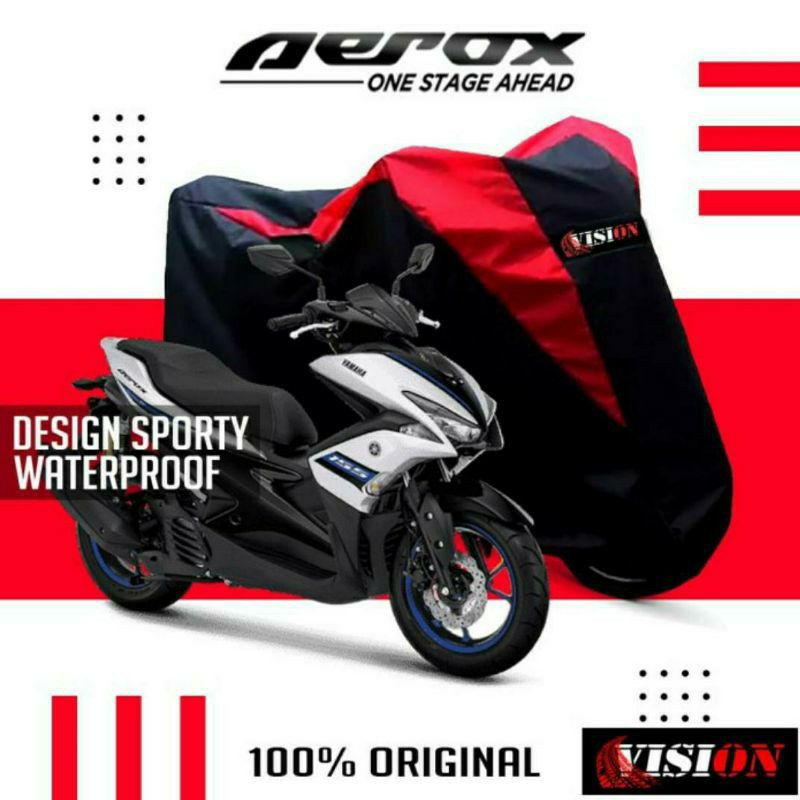 Sarung Motor Aerox Cover Motor Aerox Cover Aerox Sarung Aerox Tutup Motor Aerox Mantel Motor Yamaha Aerox