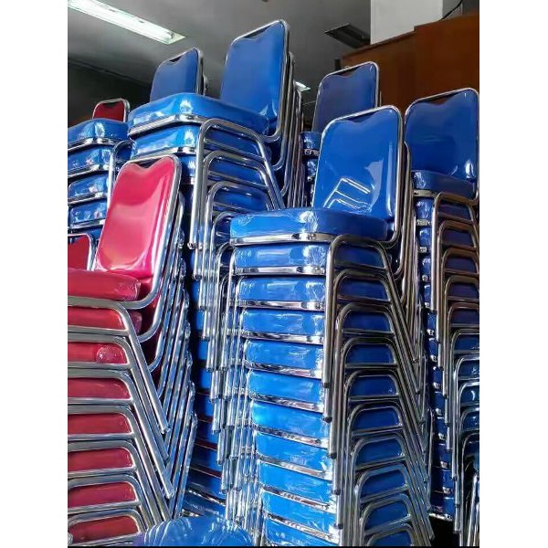 

Baru kursi susun stenlis crome Termurah