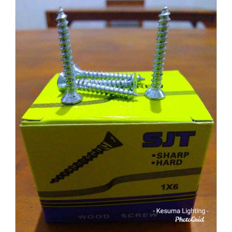 Skrup Sekrup Screw Kayu 1x6