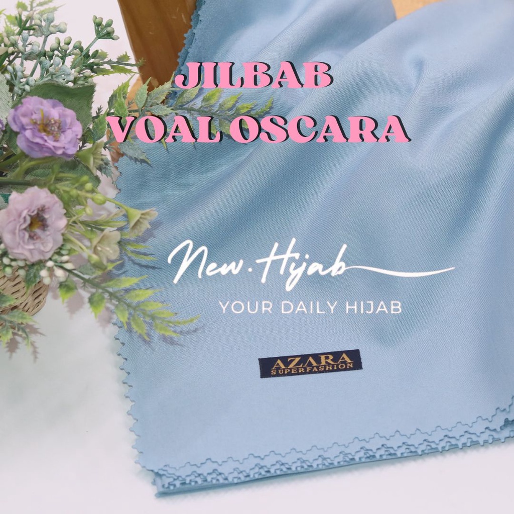 VOAL OSCARA PREMIUM LASER CUT / HIJAB SEGIEMPAT VOAL OSCARA / JILBAB VOAL OSCARA / SEGIEMPAT VOAL OSCARA / KERUDUNG POLOS VOAL OSCARA BY AZARA / HIJAB AZARA VOAL OSCARA