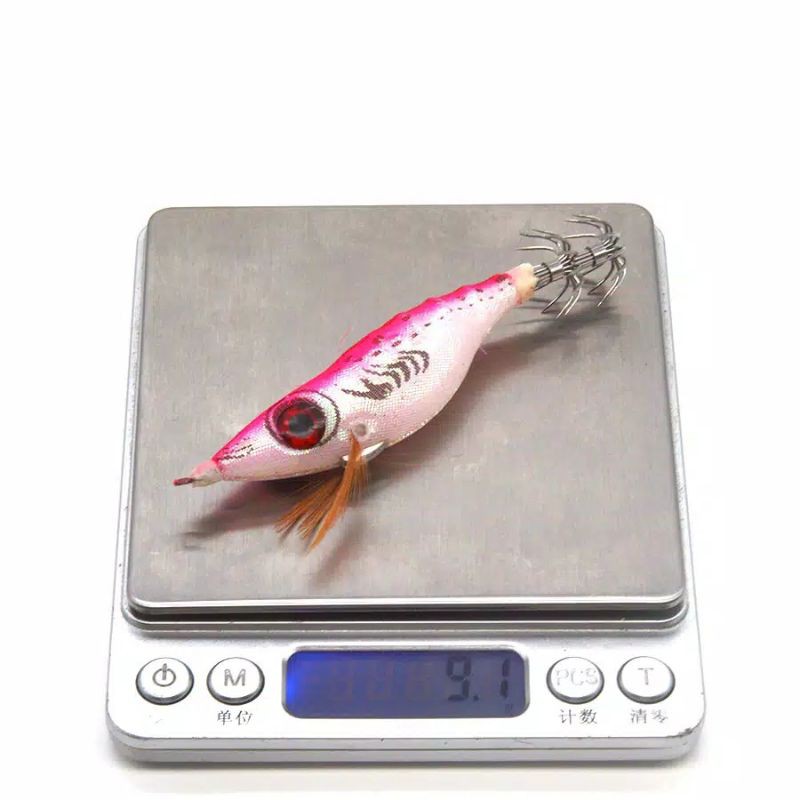 1 pcs squid jig bercahaya 8 cm