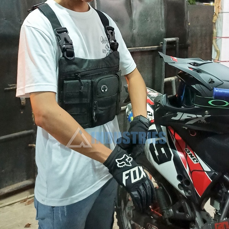 Tas Dada Rompi Selempang Rider Pria Anti Air/Tas Pria Anti Air,Tas Dada Santai ,Tas Kasual Pria Tali