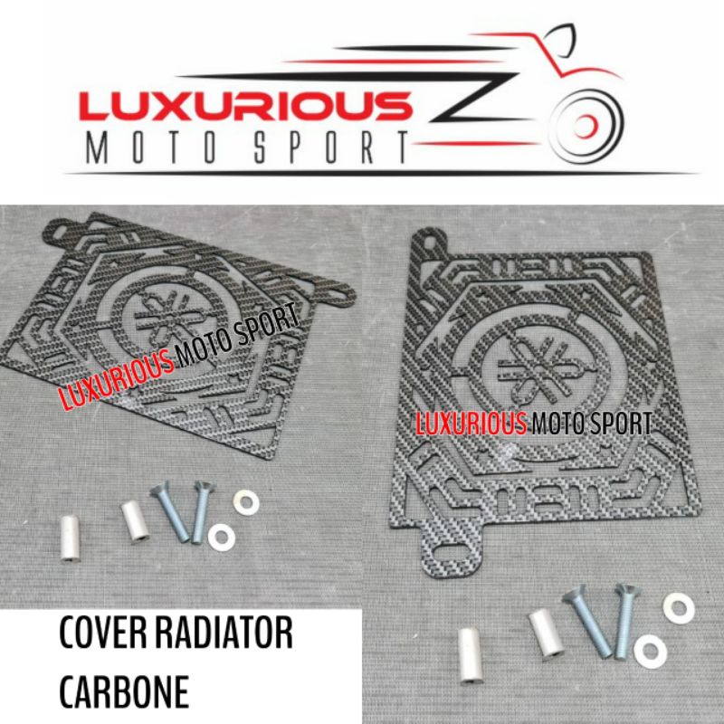 tutup radiator aerox new cover radiator carbon aerox connected
