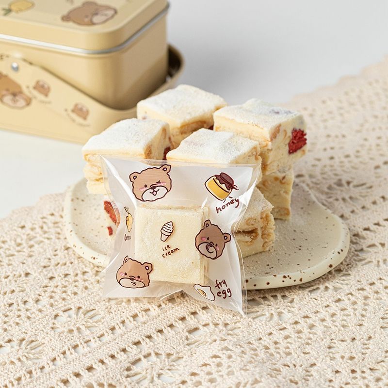 PLASTIK COOKIES 7x7 dan 7.5x7.5 OPP KAWAII CUTE KEMASAN LUCU IMUT STYLE KOREA.