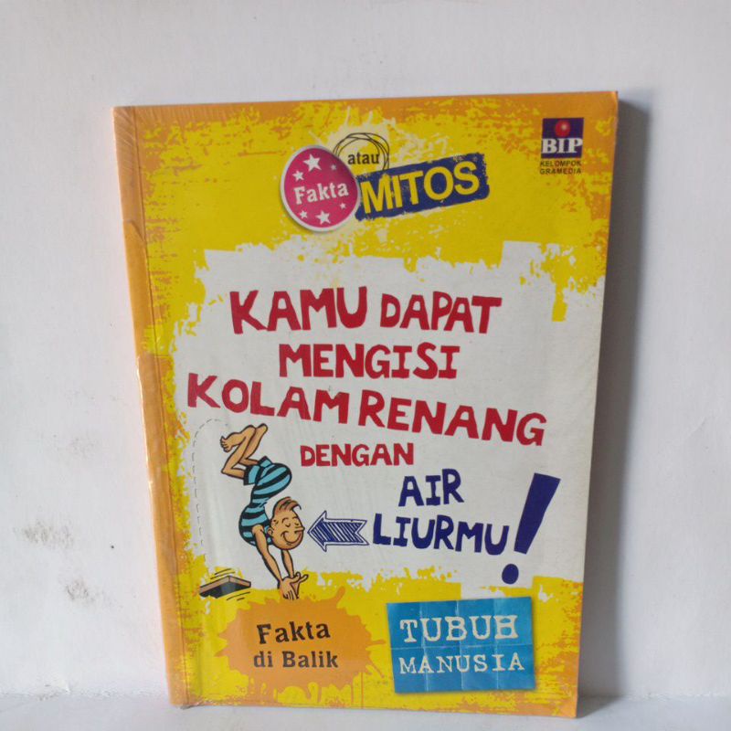BUKU FAKTA ATAU MITOS KAMU DAPAT MENGISI KOLAM RENANG DENGAN AIR LIUR MU