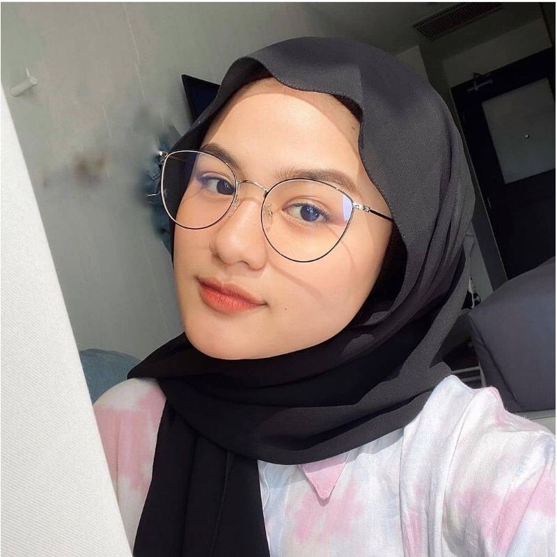 Frame Kacamata Cat Eye Wanita Fashion Korea Hijab