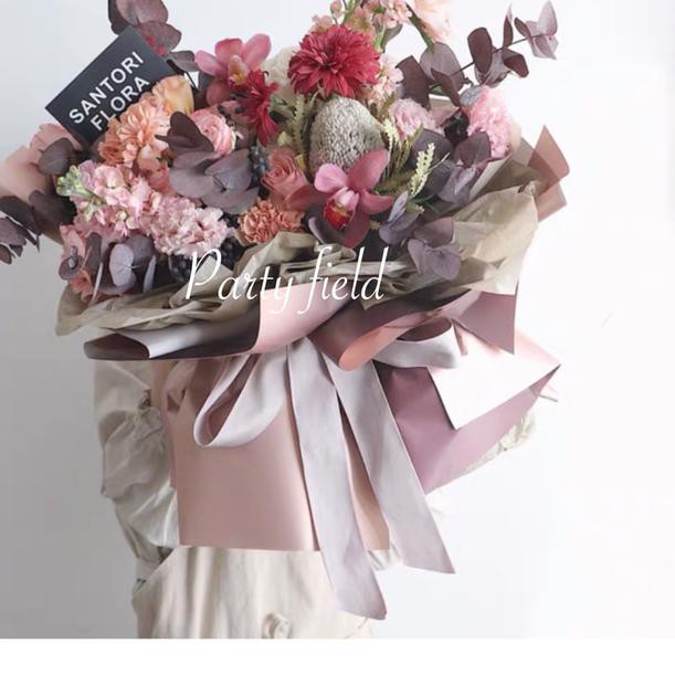 

( ͡❛ ͜ʖ ͡❛)✌ Kertas bunga 1PACK/20PCS bolak balik ROSE GOLD / flower wrap paper ˆ