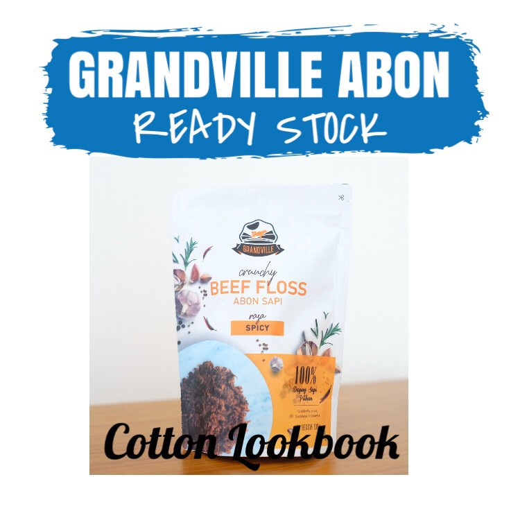 GRANDVILLE ABON SAPI &amp; AYAM 100gram / Bumboo Abon Sapi &amp; Ayam 100gram / Abon Anak Bayi Grand Ville Beef floss / Chicken floss / Bumboo Kaldu Jamur Ayam Sapi dan Keju bubuk