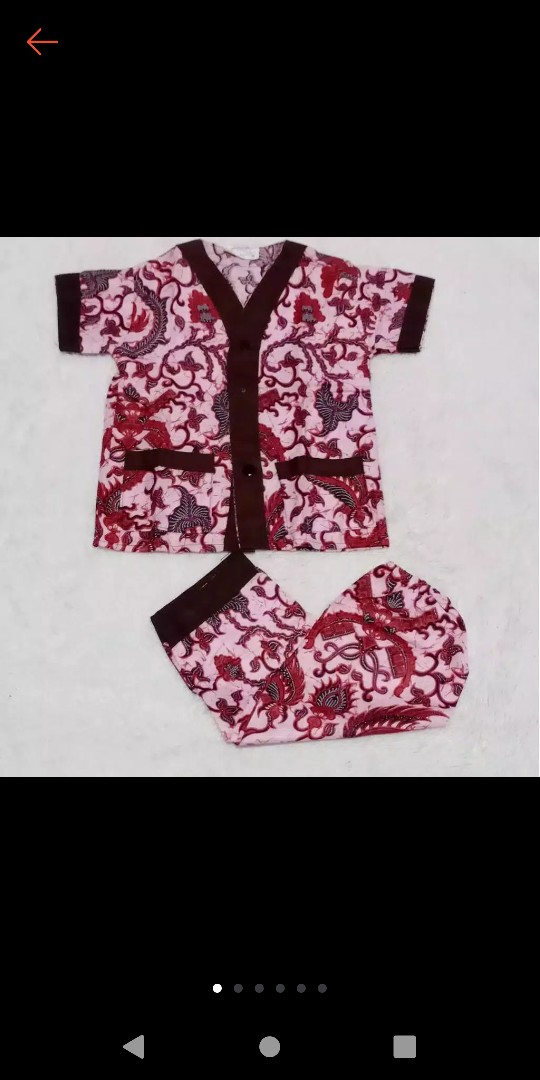 Piyama Batik Anak Piysma Anak Setelan Baju Tidur Anak Batik Unisex Cewek Cowok