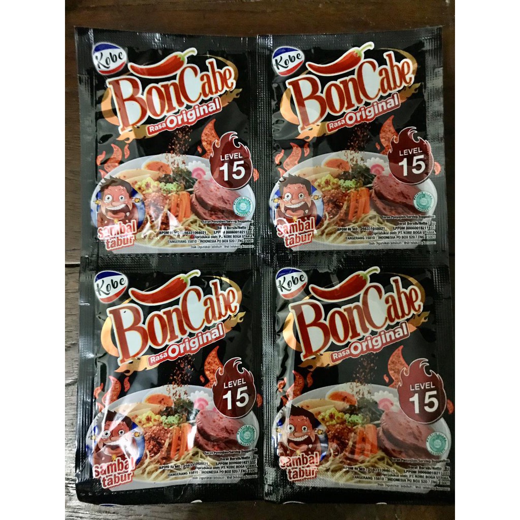 

Boncabe Original Level 15 Renteng isi 12pcs @4,5gr