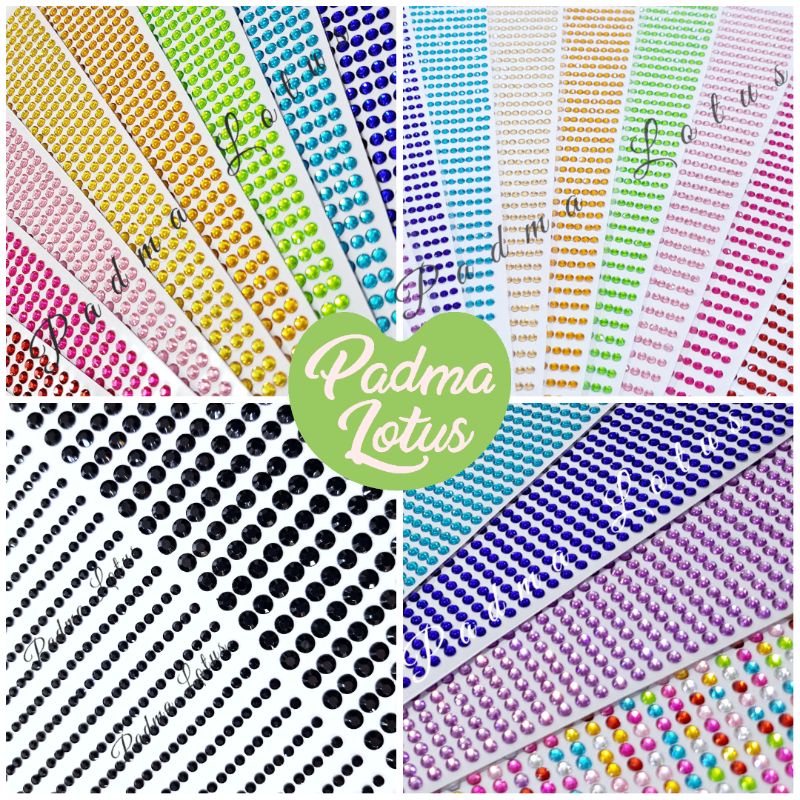 Sticker Crytals DIY eye make up cosplay Rhinestone manik kristal stiker mote light stick kpop swarowski journaling