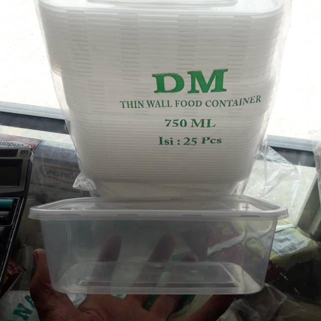 [5pcs] DM THIN WALL 750 ML / THIN WALL FOOD CONTAINER 750 ML / Thinwall 750 ml