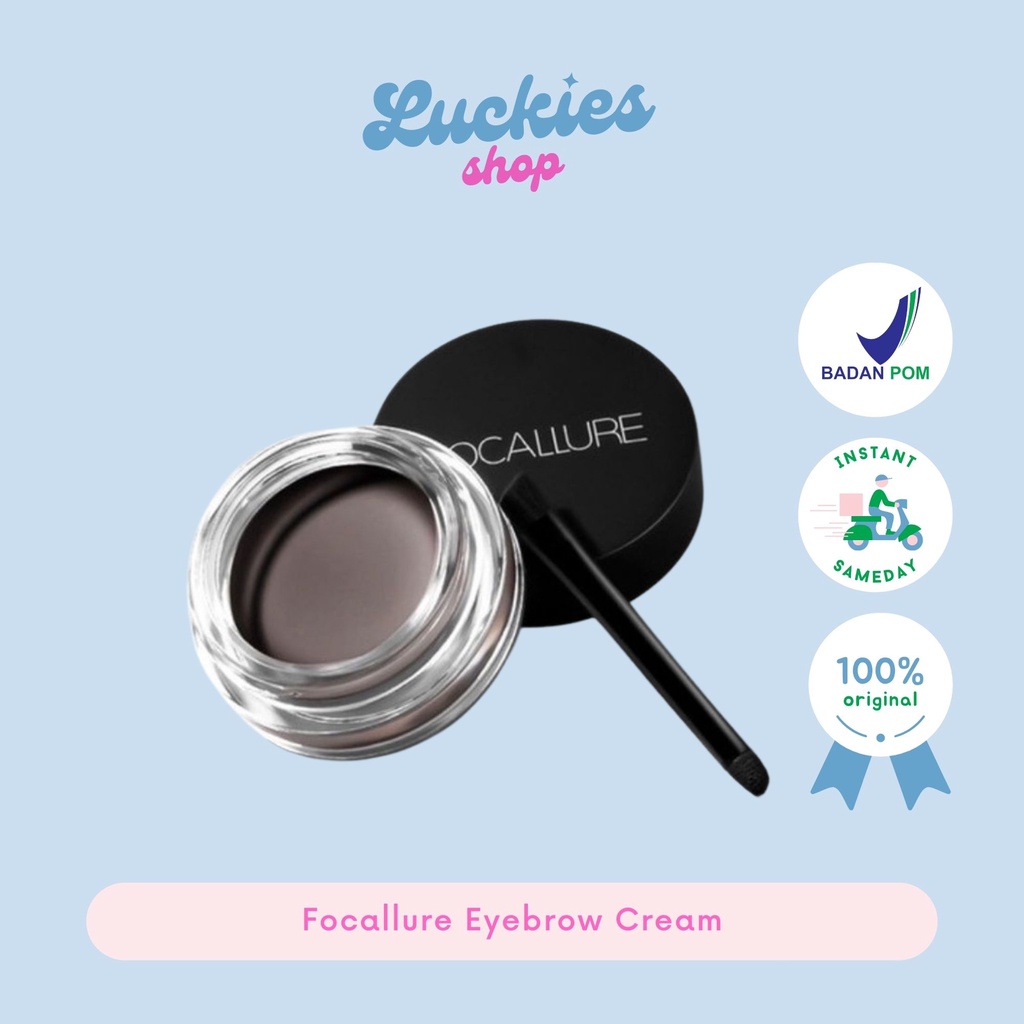 Official Distributor Focallure Eyebrow Cream FA23 Krim Alis Pewarna Alis Pensil Alis Waterproof