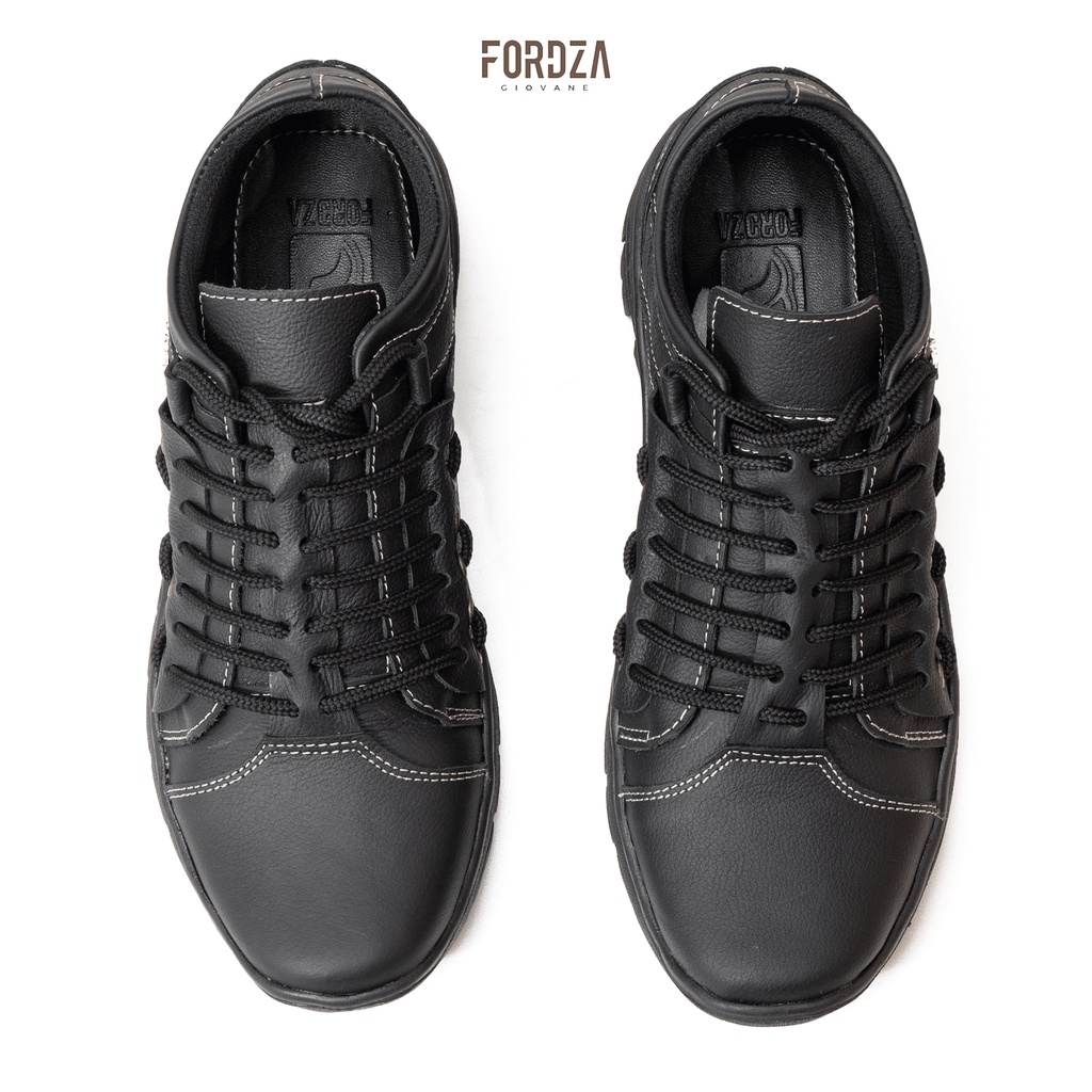 Sepatu Boot Pria Casual Boots Touring Zipper Kulit Asli T001 DP