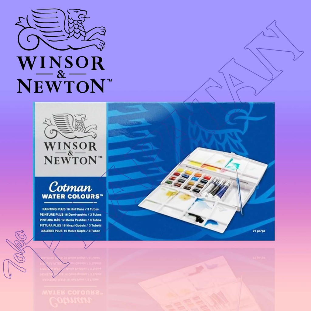 Winsor Newton Cotman Water Color painting Plus 16 Cat Winsor Newton Cotman Water Color painting Plus 16 Cat