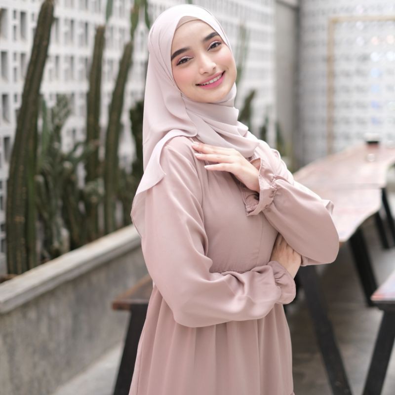 HUMAIRA DRESS RUFFLE (MAXI DRESS)/ gamis ruffle