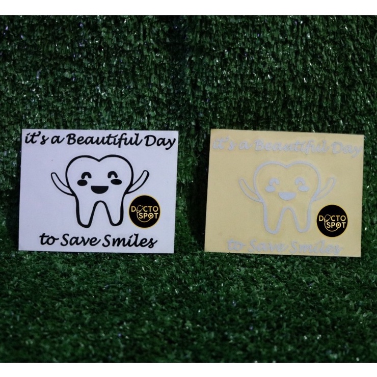 Sticker / Stiker Dokter Gigi / Dentist drg. Untuk Dokter Mahasiswa Kedokteran gigi FKG Kesehatan