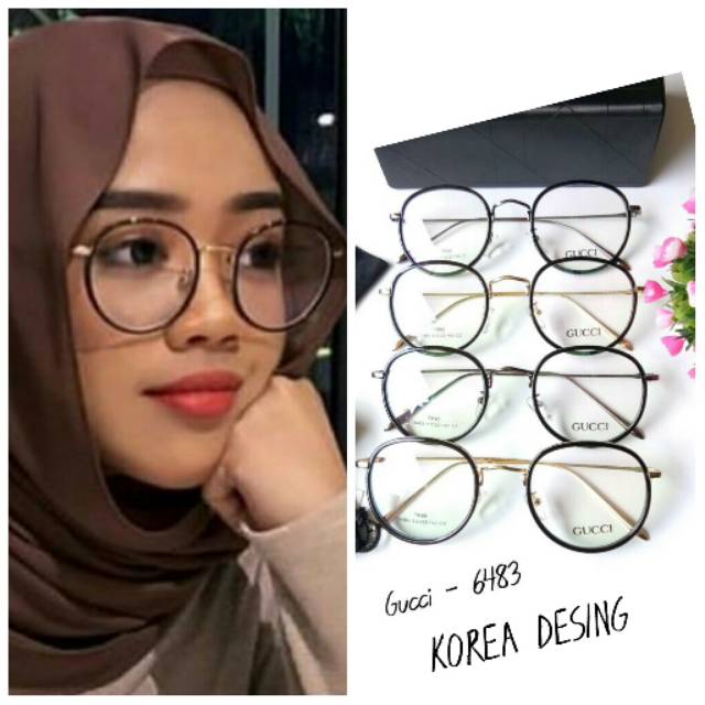 Frame kacamata bulat Korea