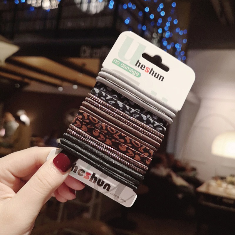 [14pcs] Ikat Rambut Ponytail Korea Tebal Set isi 14pcs Tebal Gelang Karet Kuncir Rambut Hair Ties