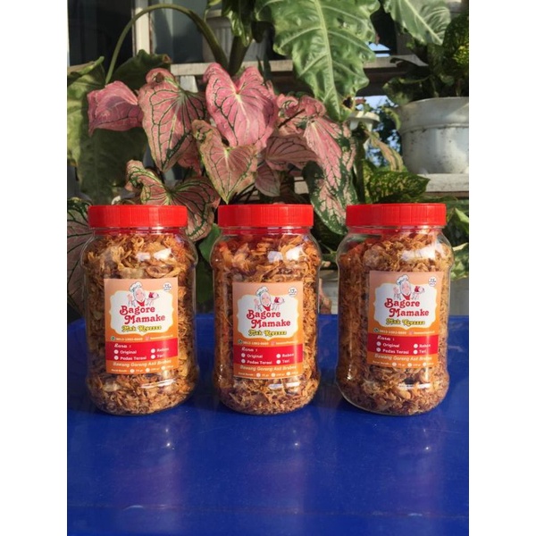 

Bagore Mamake kemasan toples sedang 125gr (bawang goreng asli Brebes)