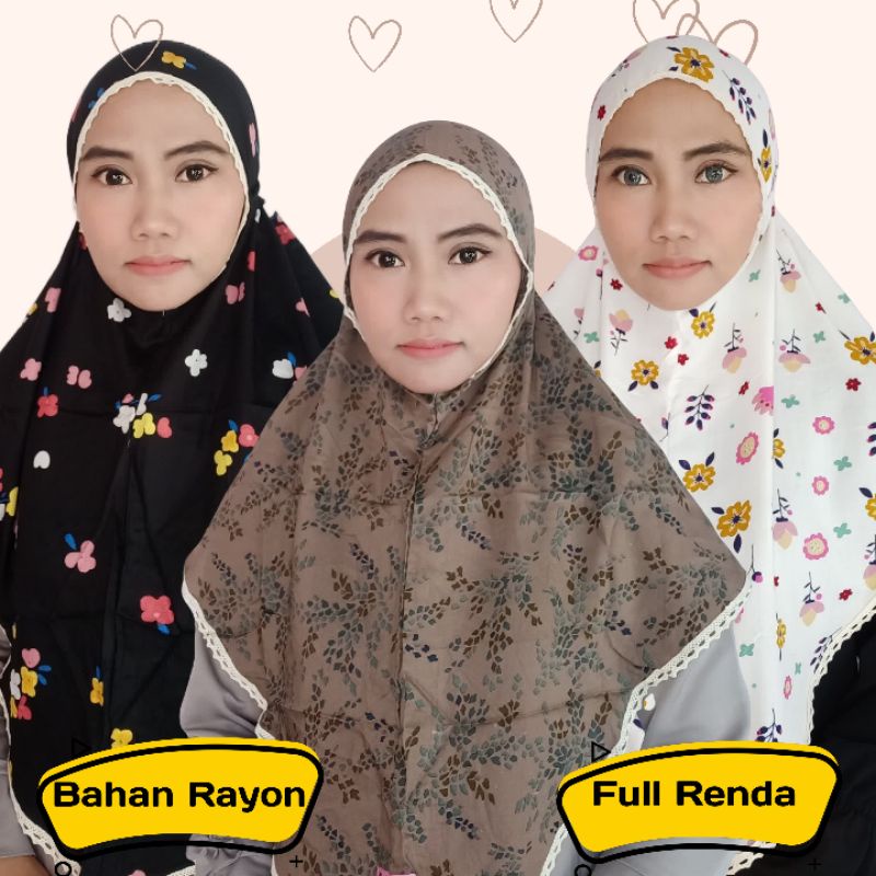 Bergo Maryam -Bergo diamond - hijab instant - hijab bergo motif
