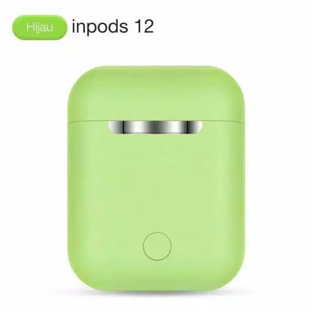 Headset Bluetooth I7S TWS I9S Inpods 12 Macaron Earphone Android IOS Bluetooth 5.0 Twins inpod i12-i12 Hijau
