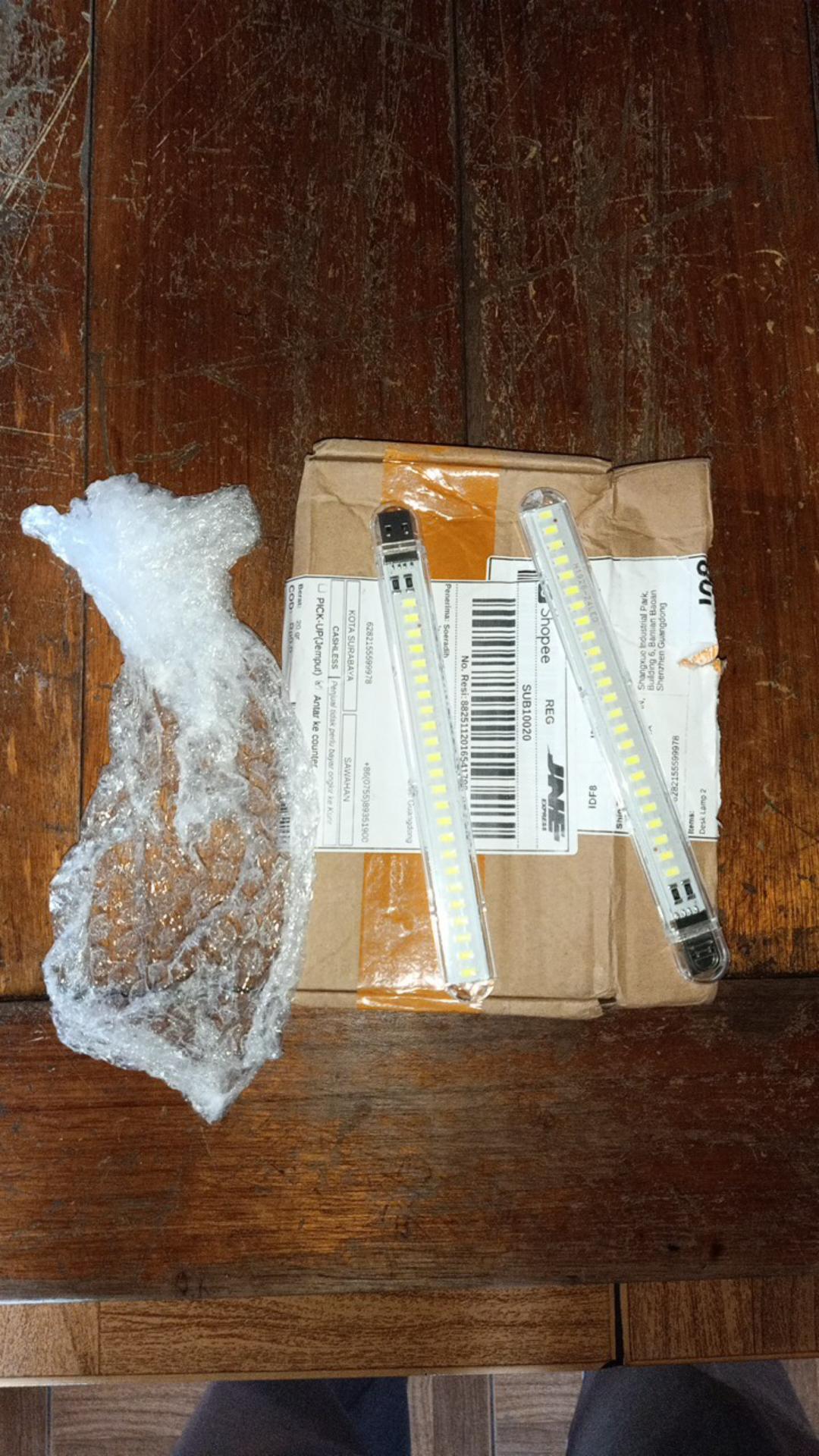 Lampu Meja Led 5v Usb 24 12w Dua Warna