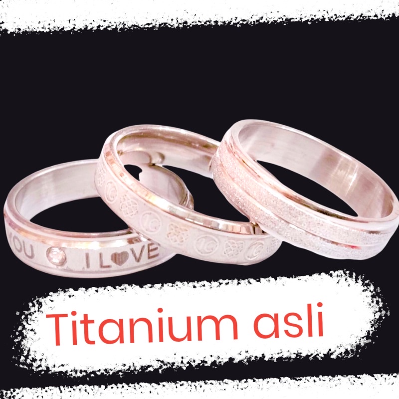 cincin titanium//cincin ring//titanium//cincin kawin//cincin couple