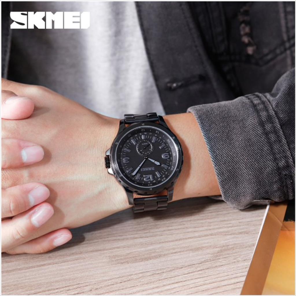 Jam Tangan Pria / SKMEI 1513 Black Men Analog  / Jam Tangan Analog Original / SKMEI