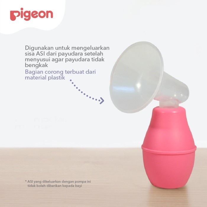 PIGEON Breast Pump Plastic Made / Pompa Asi Karet Plastik