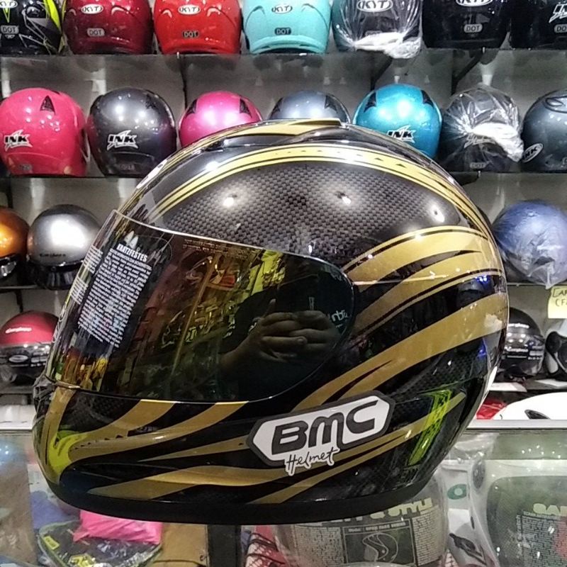 HELM BMC STAR FULL FACE#3 BLACK GOLD HELM BMC SATR FULL FACE