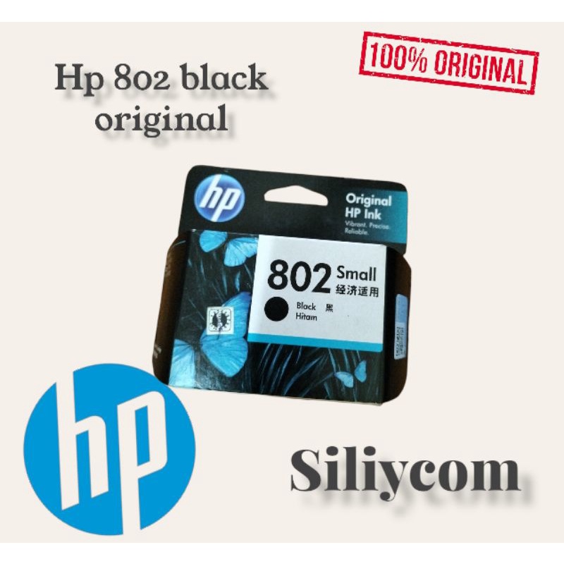 cartridge hp 802 black original
