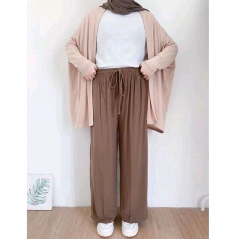 LIDYA - UNIQLO CULLOTE PANTS PREMIUM / KULOT JERSEY MOSCREPE FULL KARET